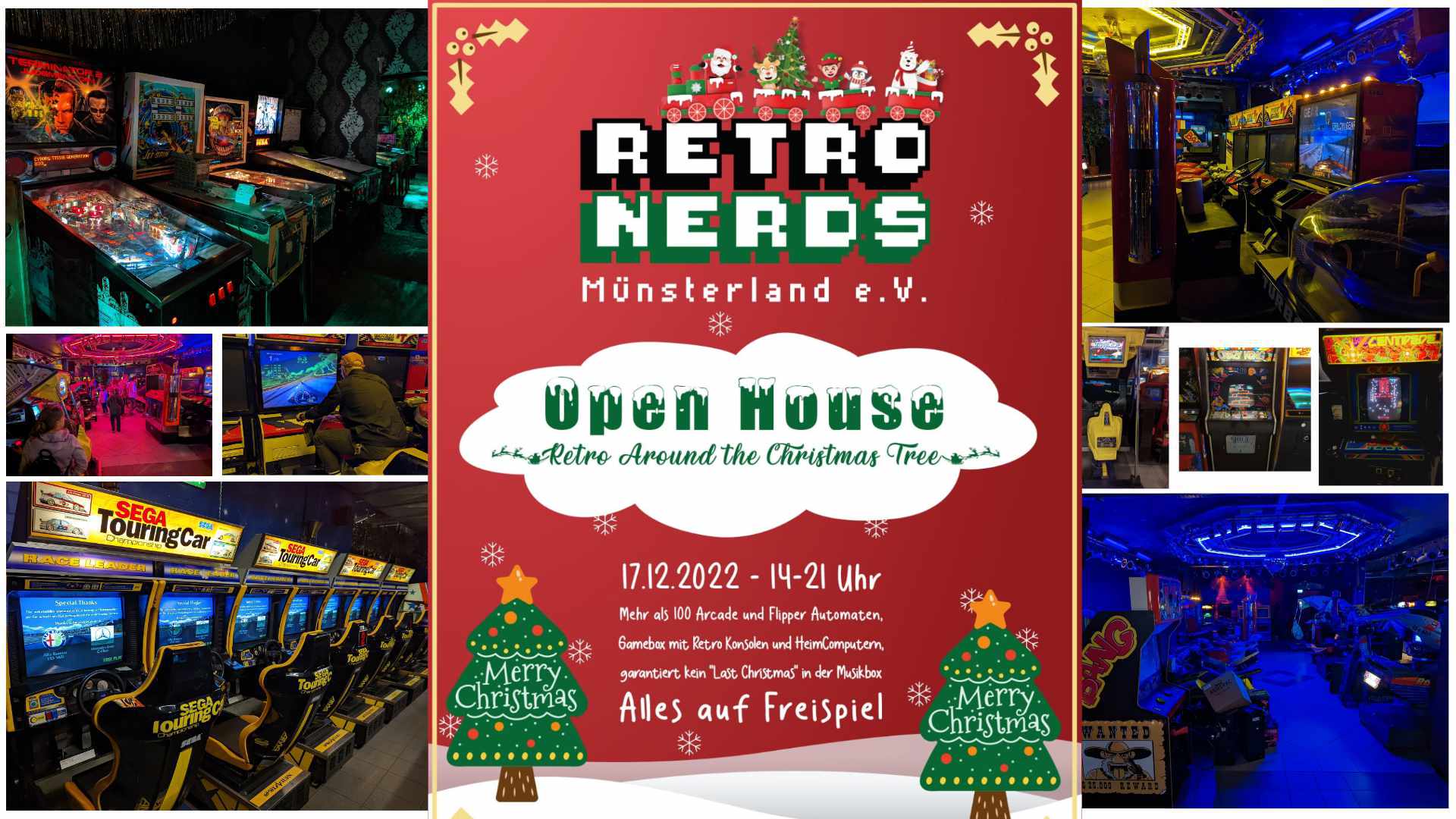 Retro Nerds Münsterland: Weihnachtsstimmung in der Arcade